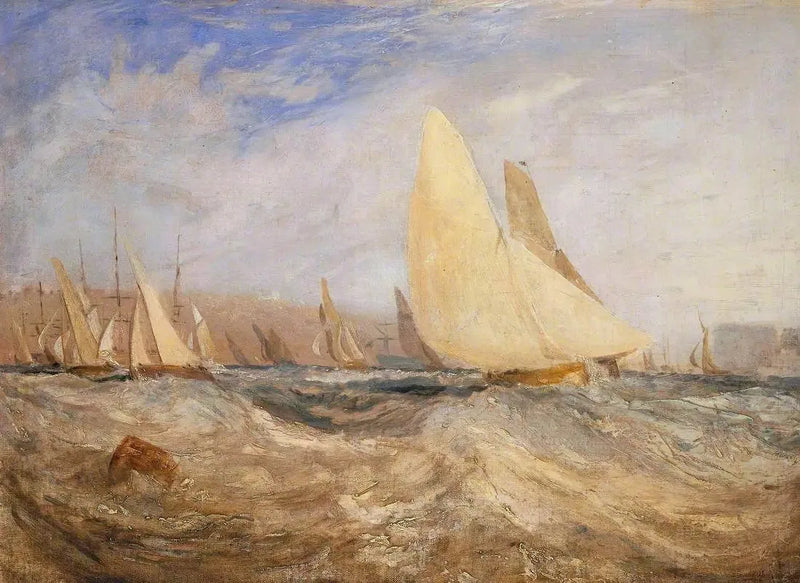 Sketch for ‘East Cowes Castle, the Regatta Beating to Windward’ No. 2 - J. M. W. Turner