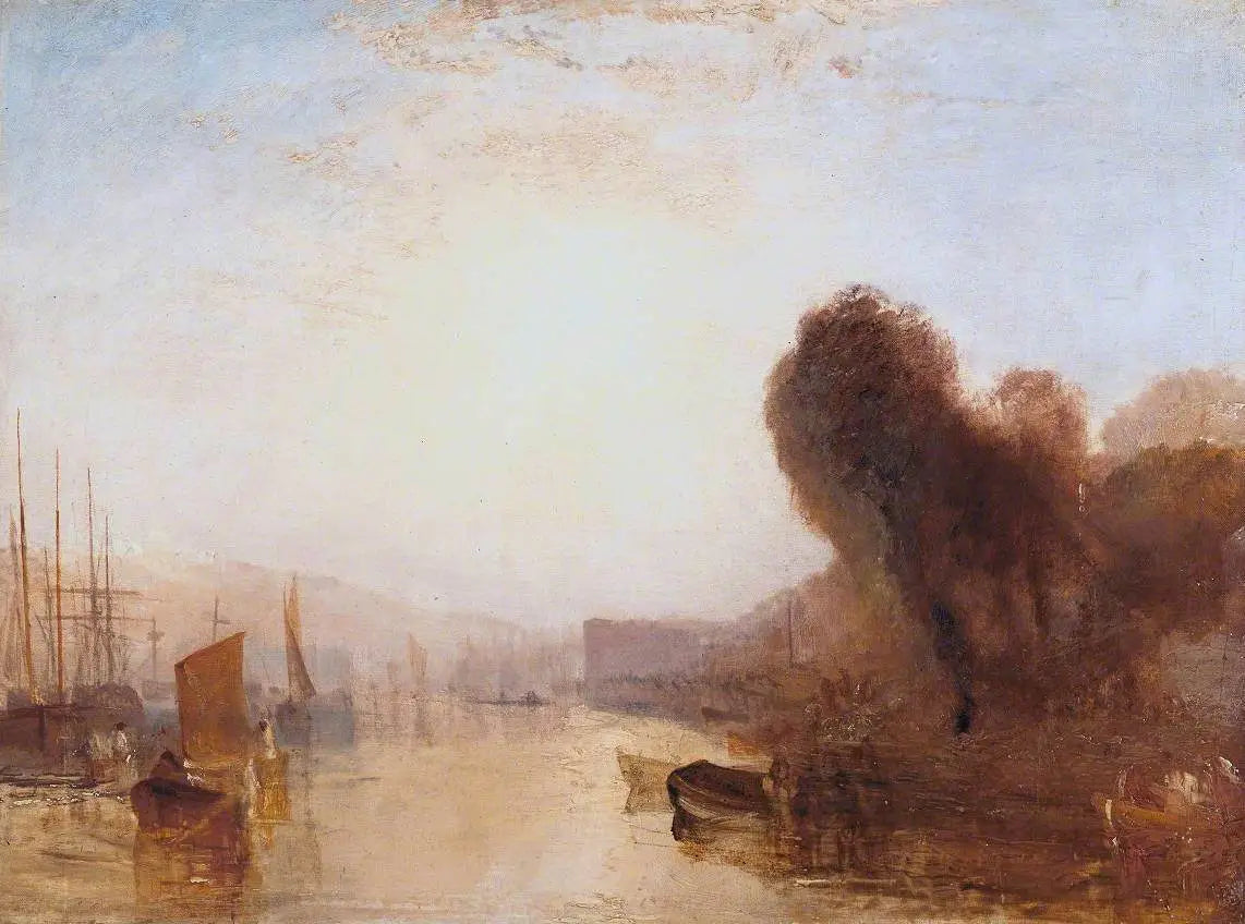 Sketch for ‘East Cowes Castle, the Regatta Starting for Their Moorings’ No. 1 - J. M. W. Turner image 1 tableau peint à l’huile sur toile