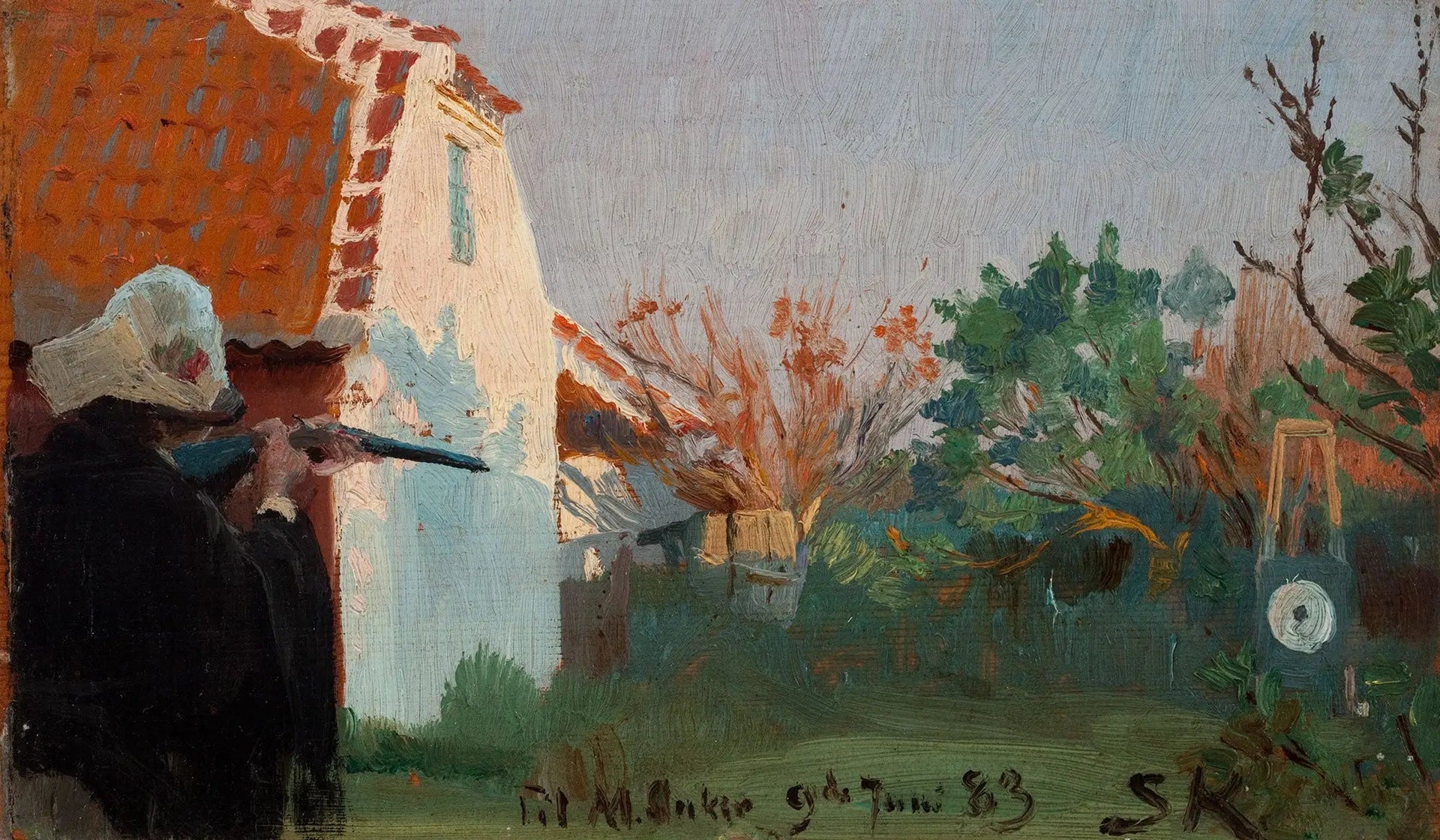 Skiveskydning. 9 juin 1883 - Peder Severin Krøyer image 1 reproduction d’œuvre d’art à l’huile