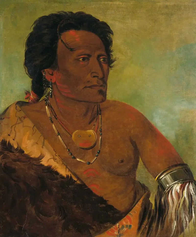 Sky-se-ró-ka, deuxième chef de la tribu - George Catlin