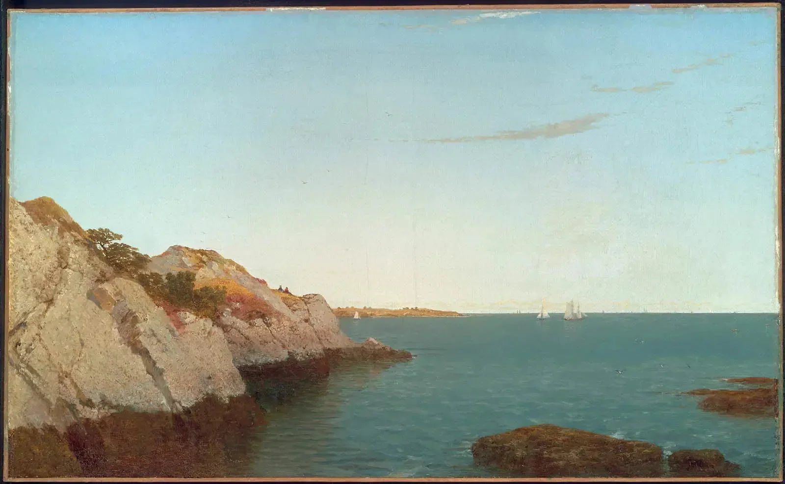Smith's Point, Beverly, Massachusetts - John Frederick Kensett image 1 copie de tableau peinte à la main