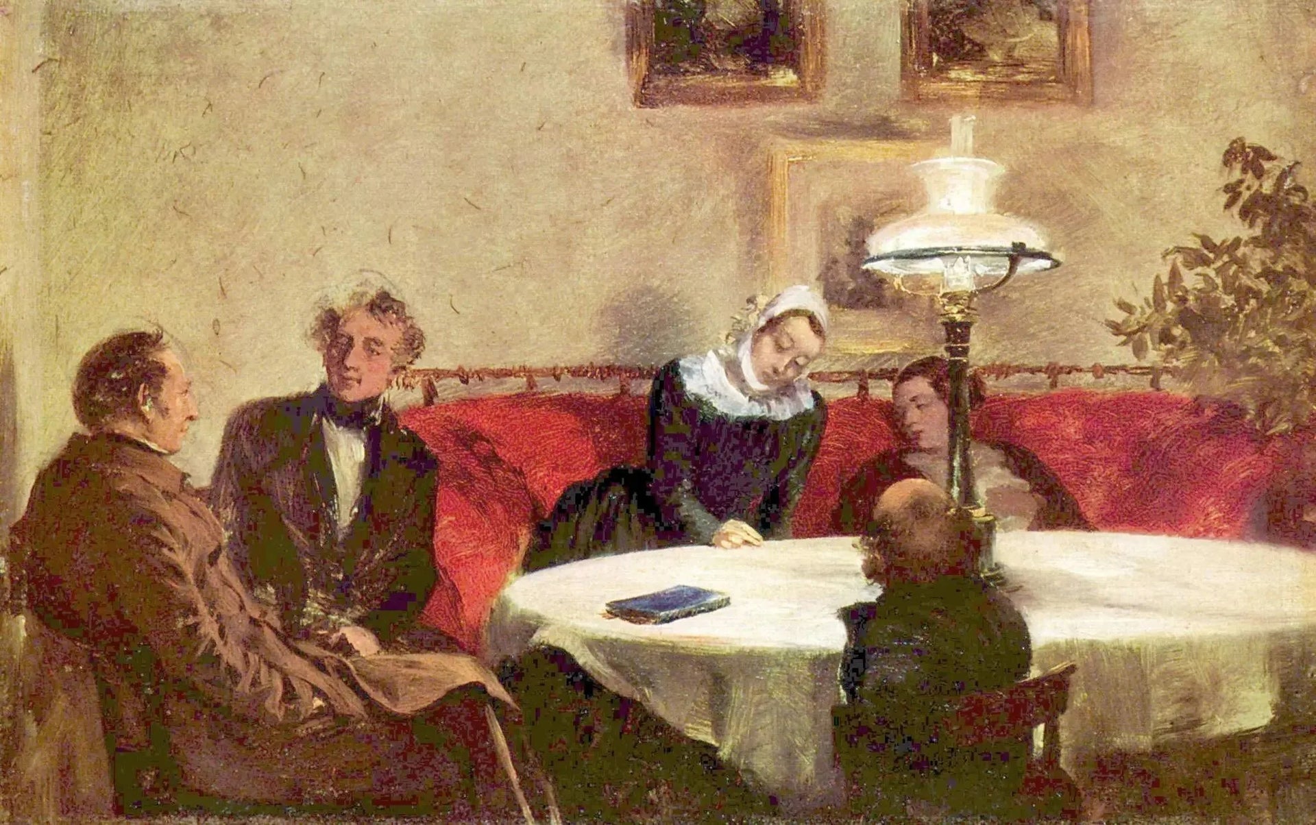 Société Abend - Adolph von Menzel image 1 reproduction réalisée par Alpha Reproduction