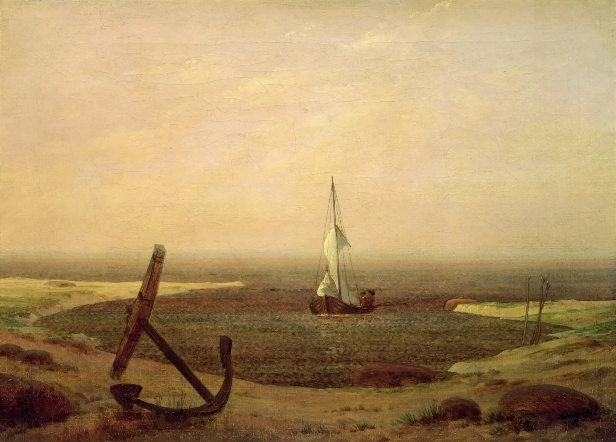 Soir - Caspar David Friedrich image 1 reproduction de peinture à l’huile