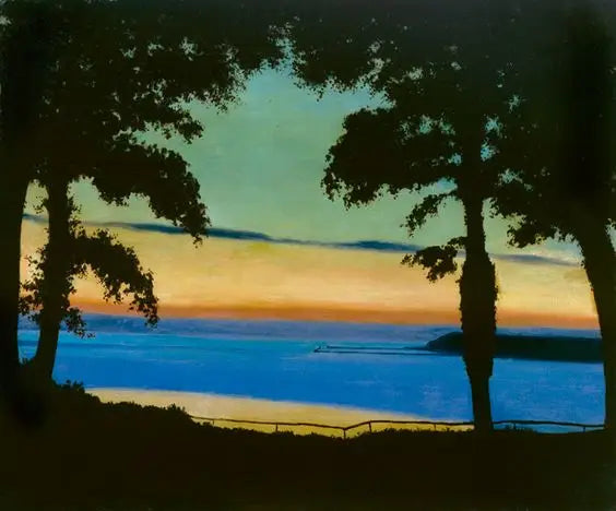 Soir, Côte de Grâce - Félix Vallotton image 1 copie peinte à la main à l’huile