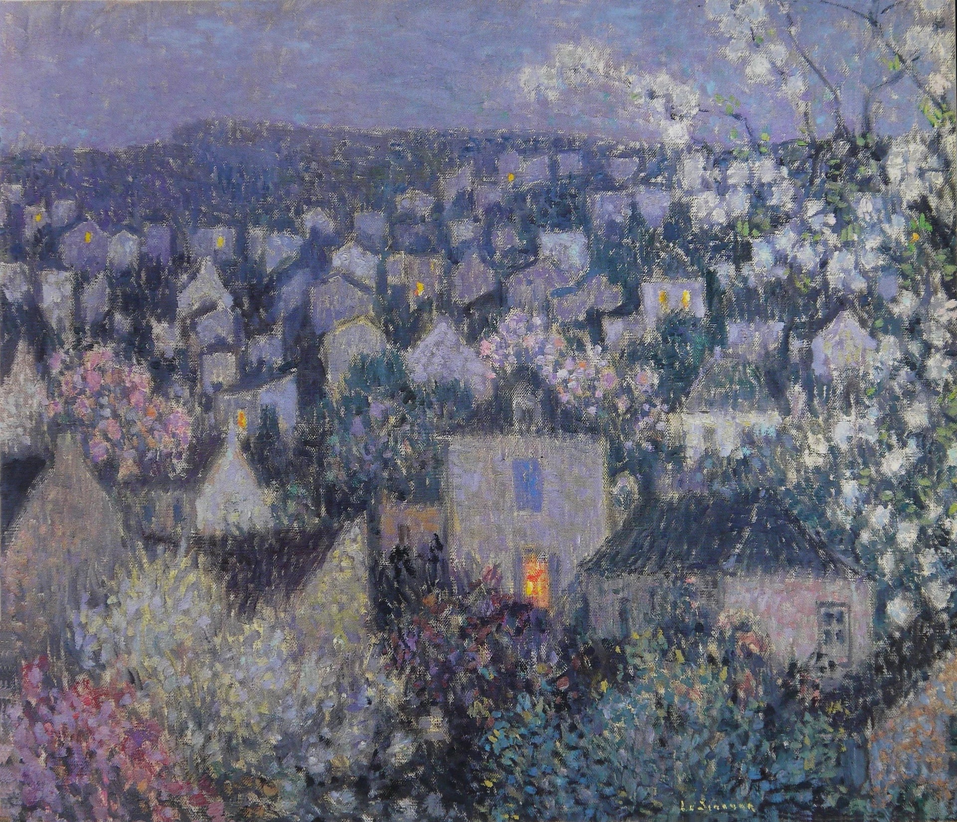 Soir de mai - Henri Le Sidaner image 1 copie de tableau peinte à la main