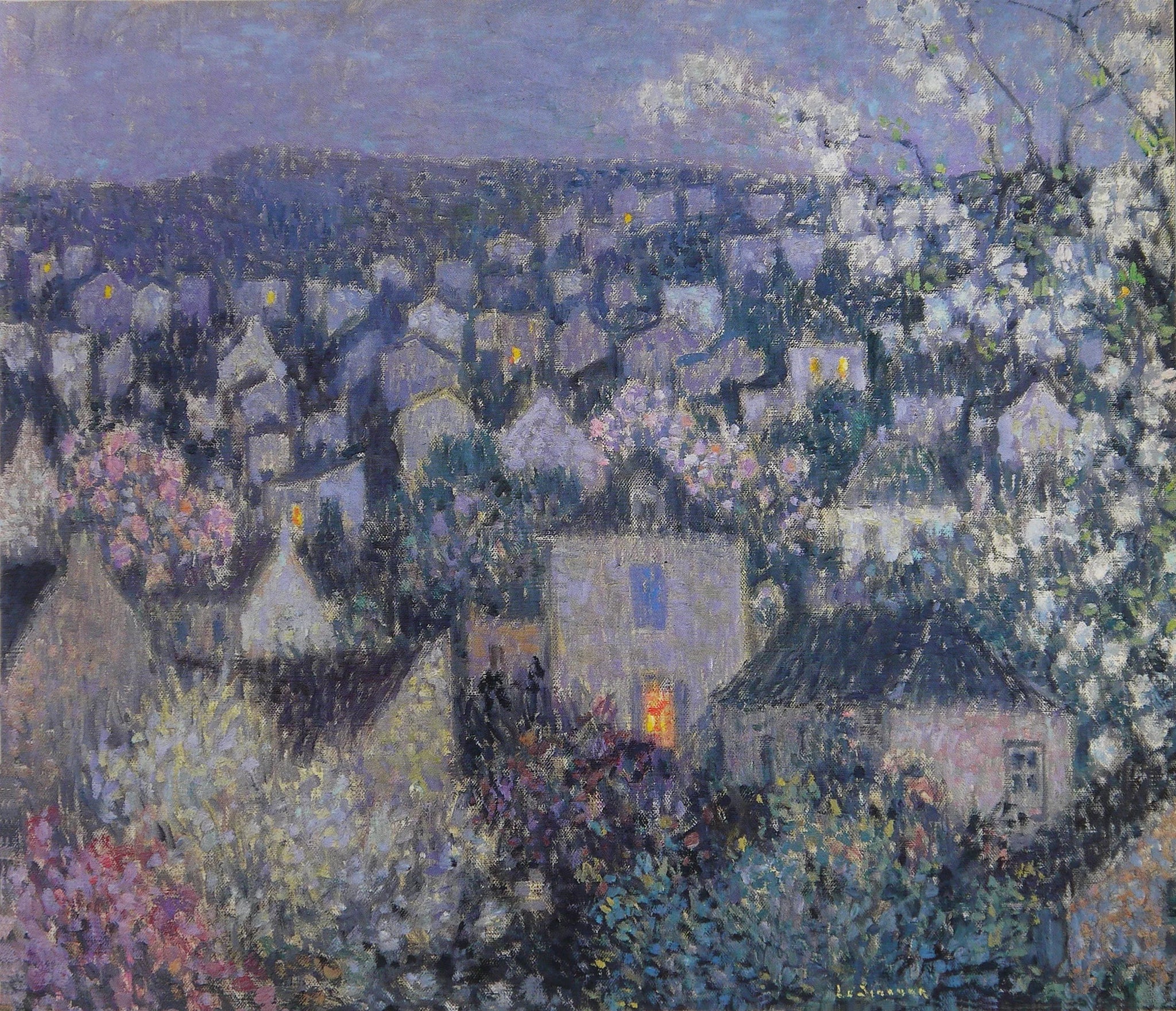 Soir de mai - Henri Le Sidaner image 1 copie de tableau peinte à la main