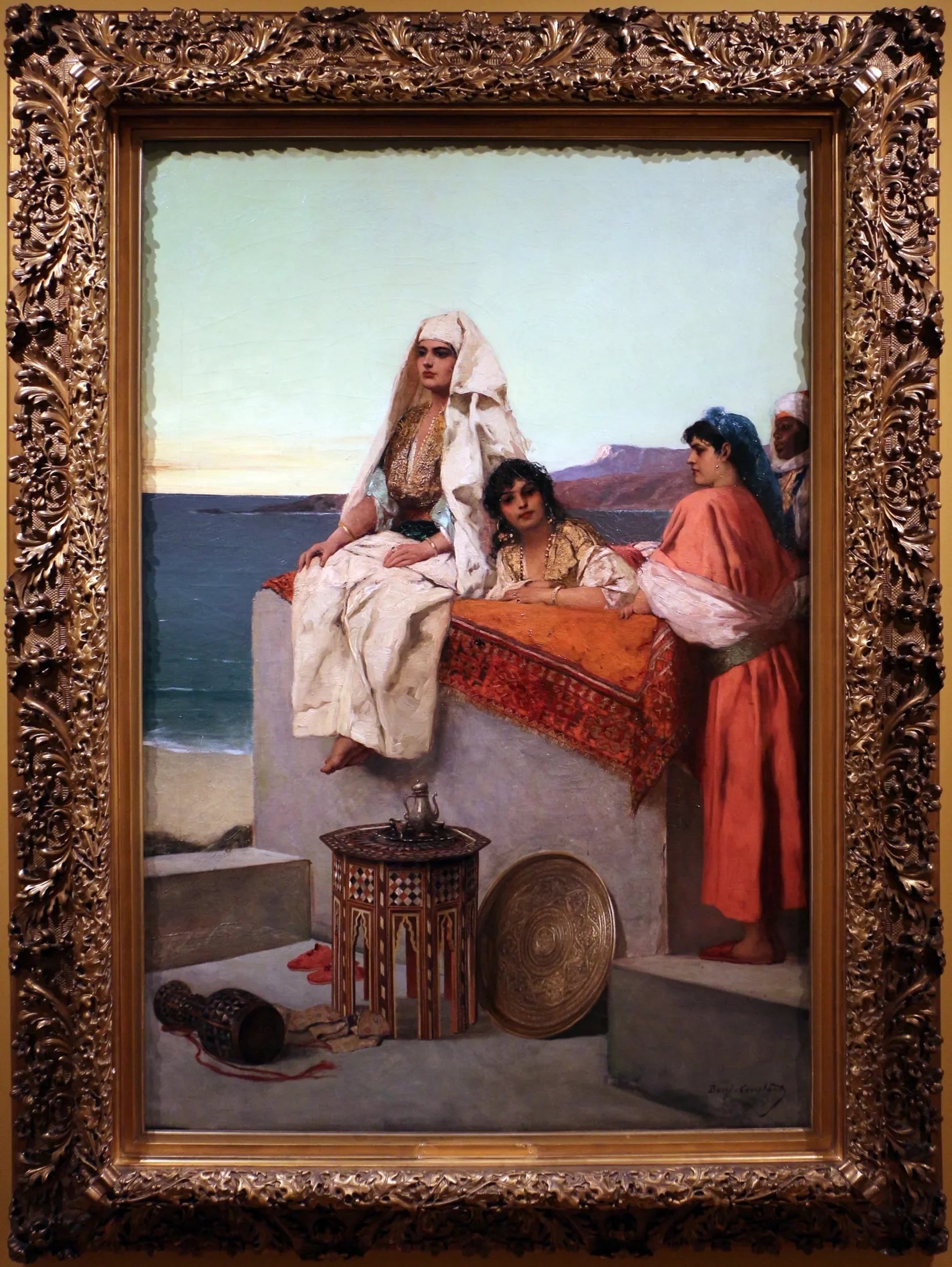 Soirée au bord de la mer — Tanger - Jean-Joseph Benjamin-Constant image 1 reproduction réalisée par Alpha Reproduction