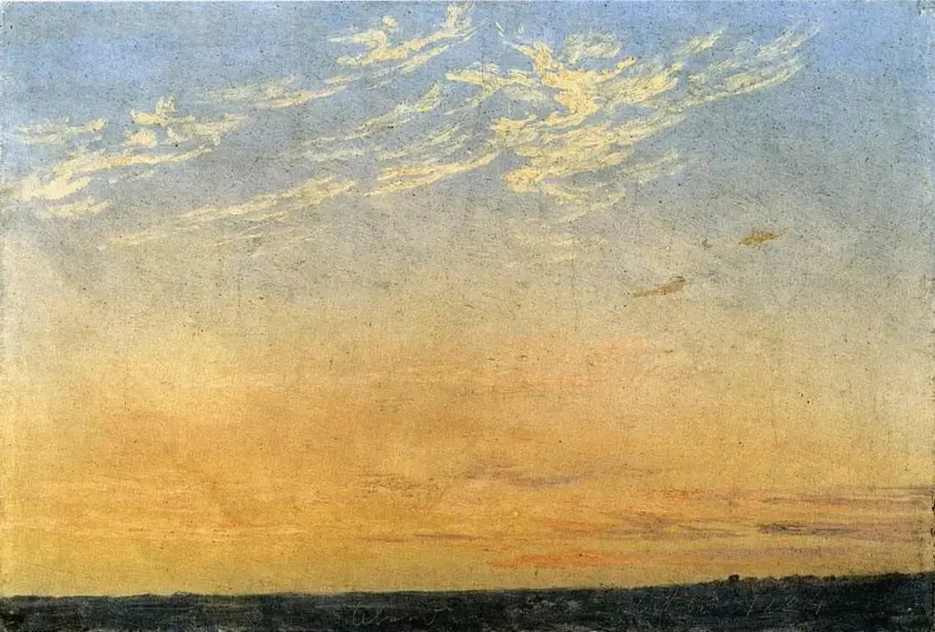 Soirée - Caspar David Friedrich image 1 reproduction de peinture à l’huile
