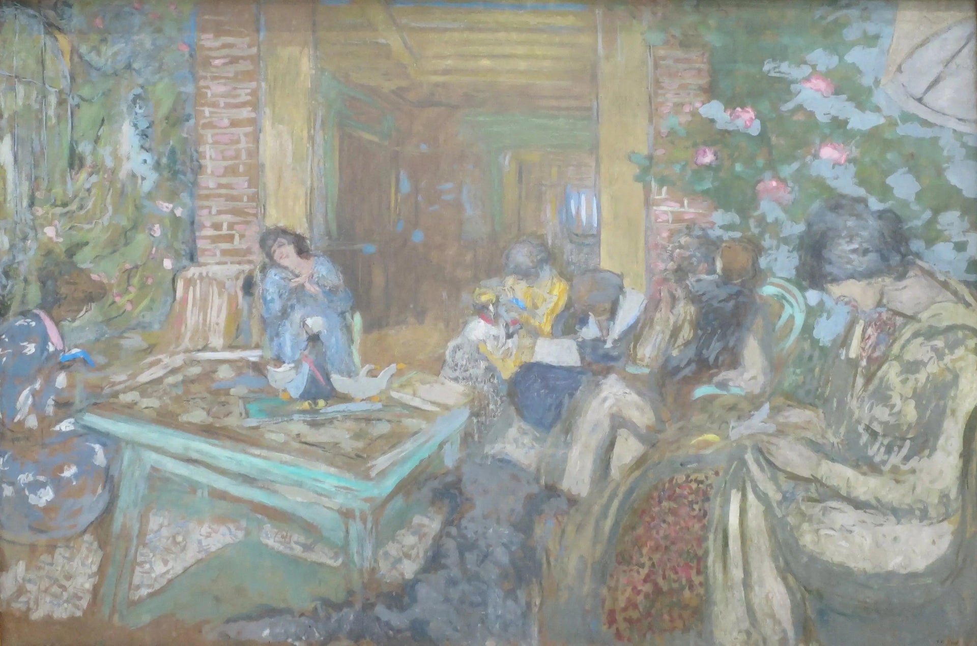Soirée couture à Loctudy - Édouard Vuillard image 1 tableau peint à l’huile sur toile