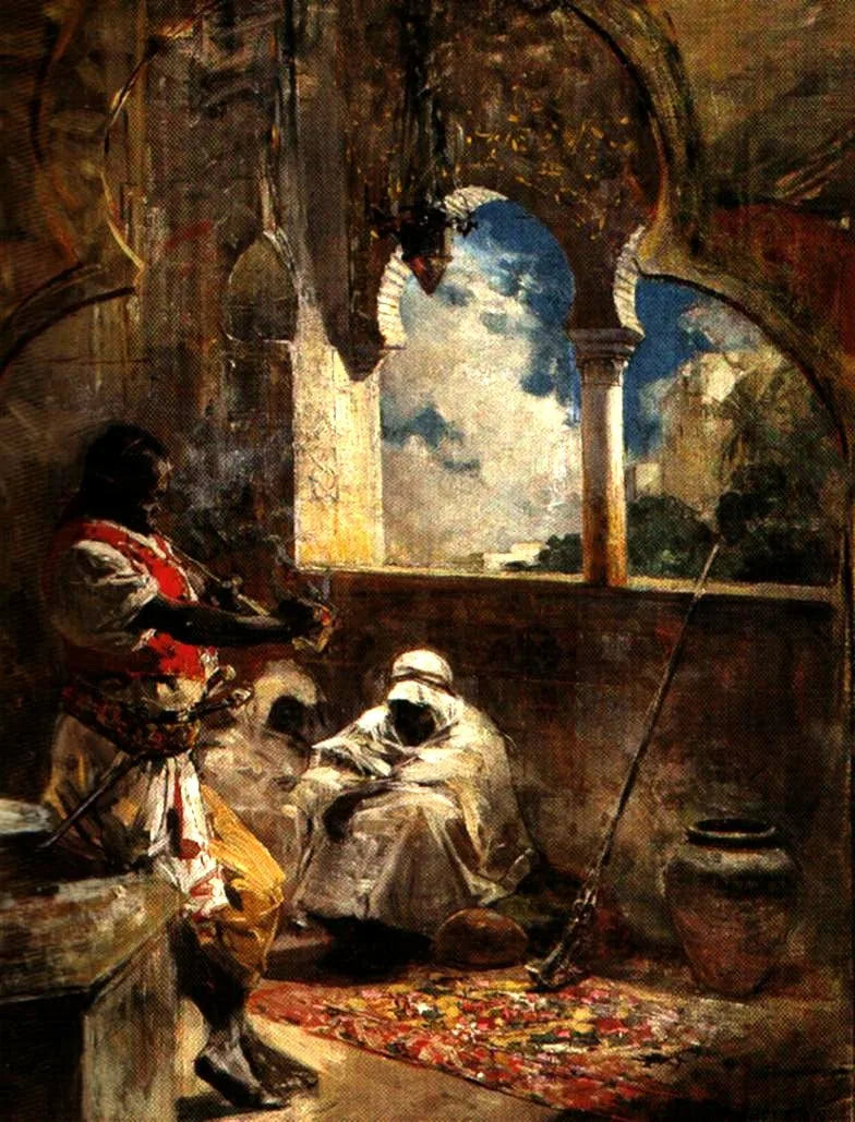 Soldados Arabes. - Arturo Michelena image 1 copie de tableau peinte à la main