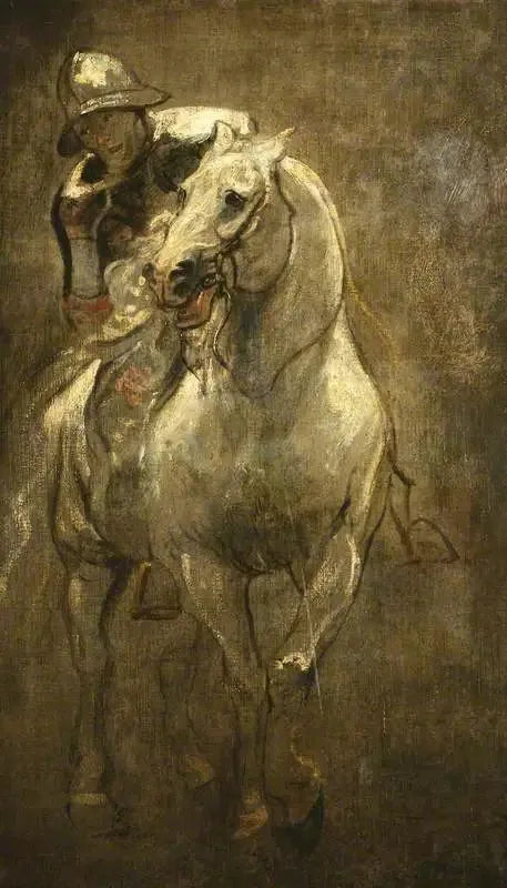 Soldat à cheval - Antoine van Dyck image 1 copie de tableau peinte à la main