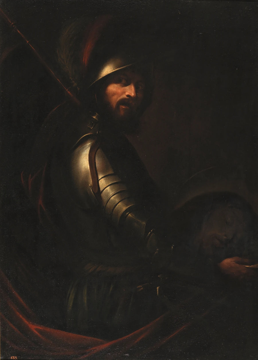 Soldat avec la tête de Jean-Baptiste - Bartolomeo Manfredi