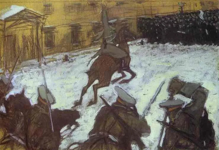 Soldats, héros, où est passée votre gloire ? - Valentin Serov image 1 reproduction artisanale de tableau