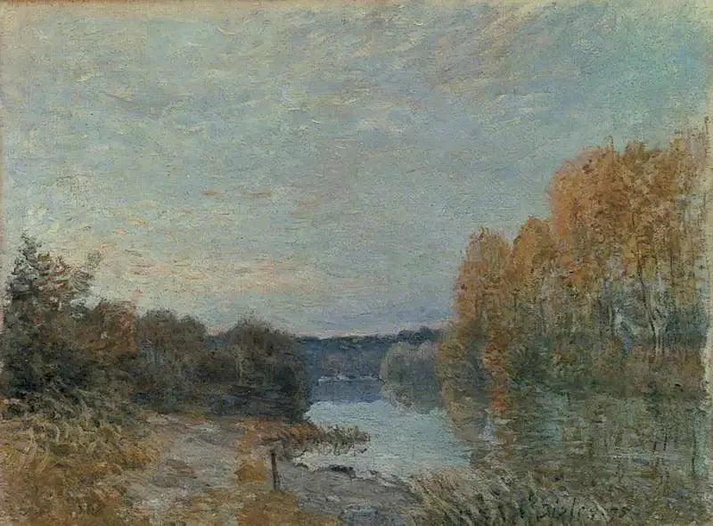 Soleil couchant - Alfred Sisley image 1 reproduction réalisée par Alpha Reproduction
