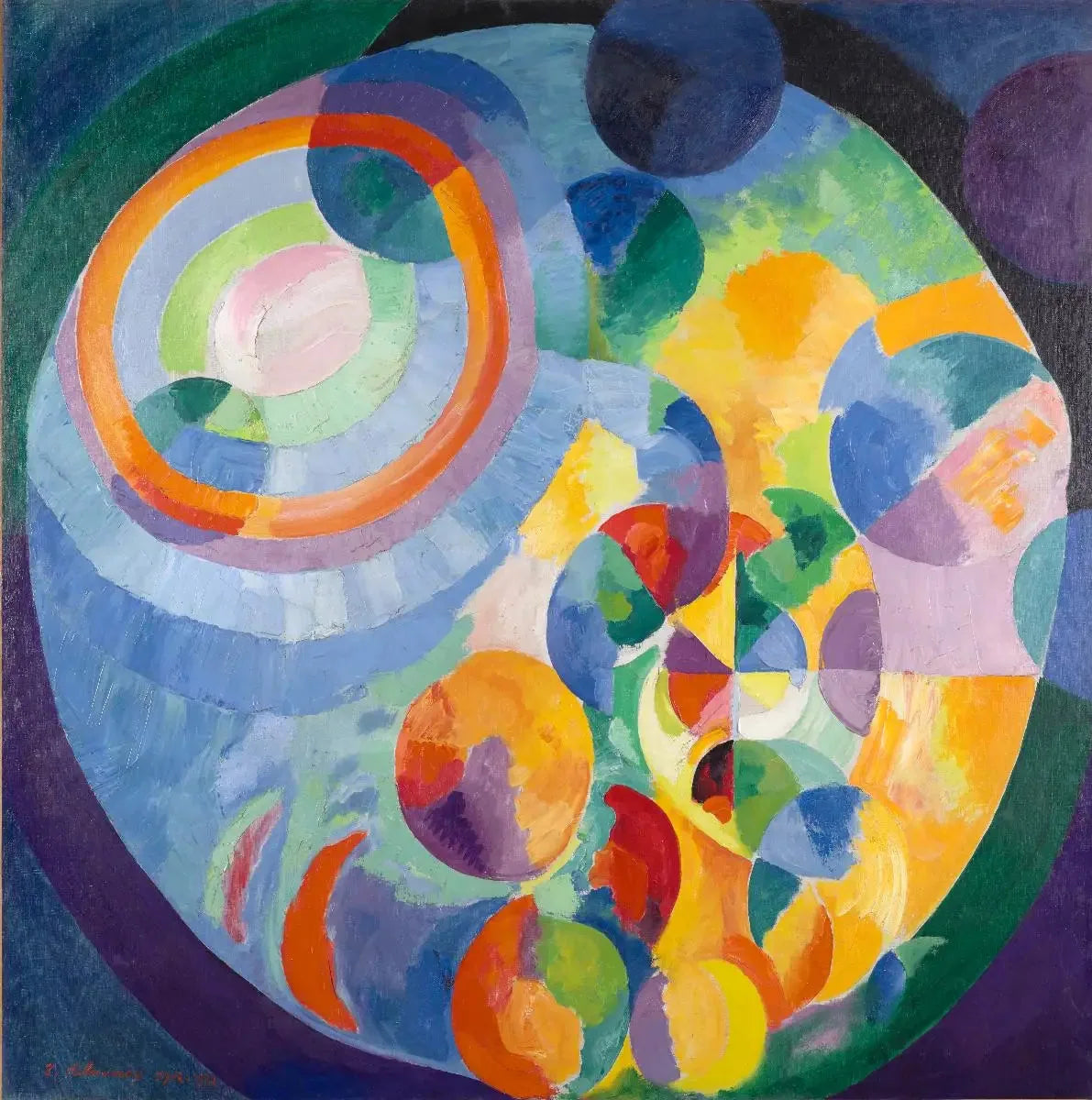 Soleil et lune - Robert Delaunay image 1 reproduction artisanale de tableau