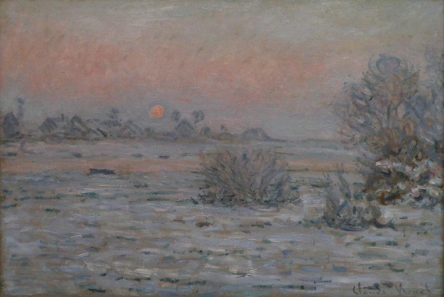 Soleil d’hiver à Lavacourt W557 par Claude Monet, MuMa Le Havre
