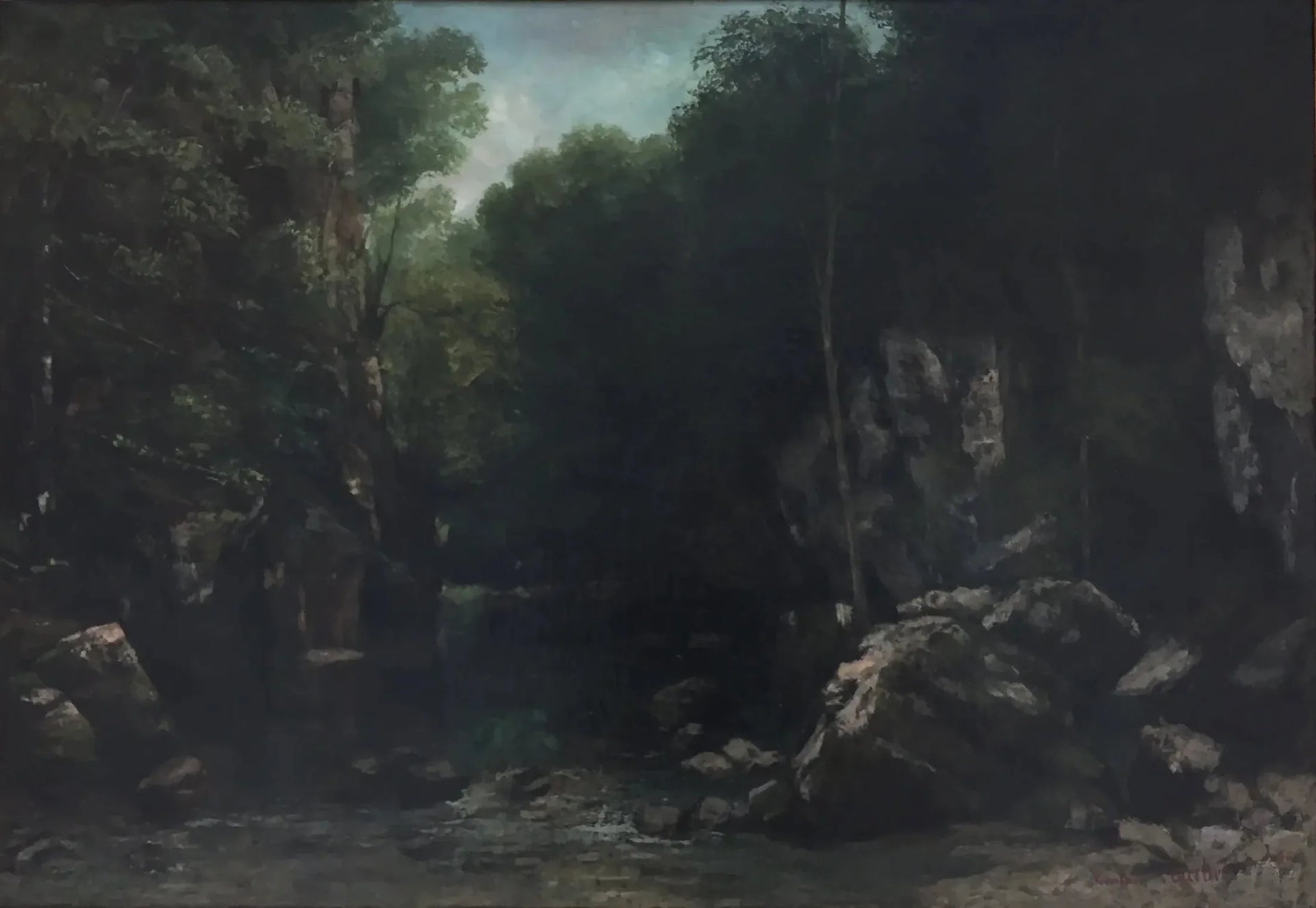 Solitude - Gustave Courbet image 1 reproduction de peinture à l’huile