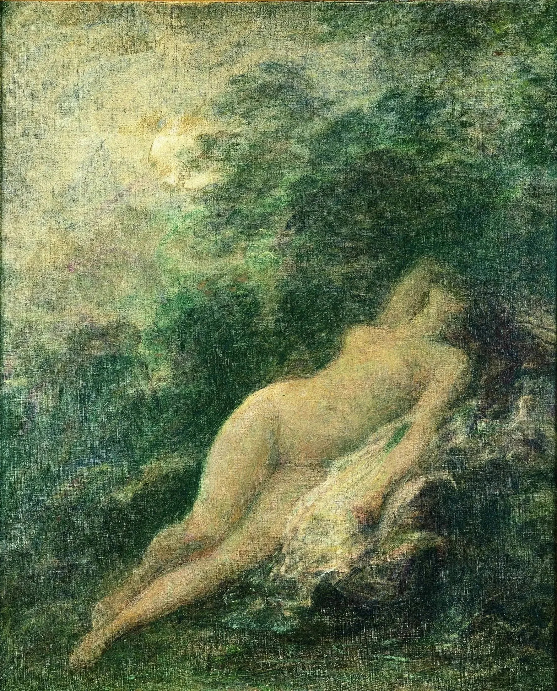 Sommeil de Diane (La nuit) (El sueño de Diana) - Henri Fantin-Latour image 1 tableau peint à l’huile sur toile