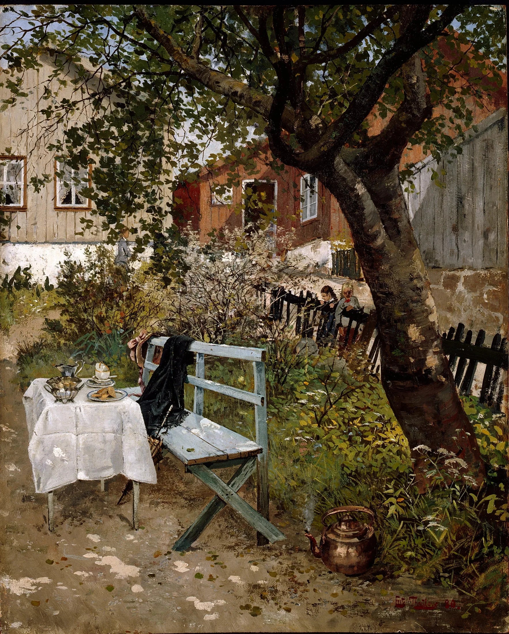 Sommerdag à Hagen - Frits Thaulow image 1 reproduction artisanale de tableau