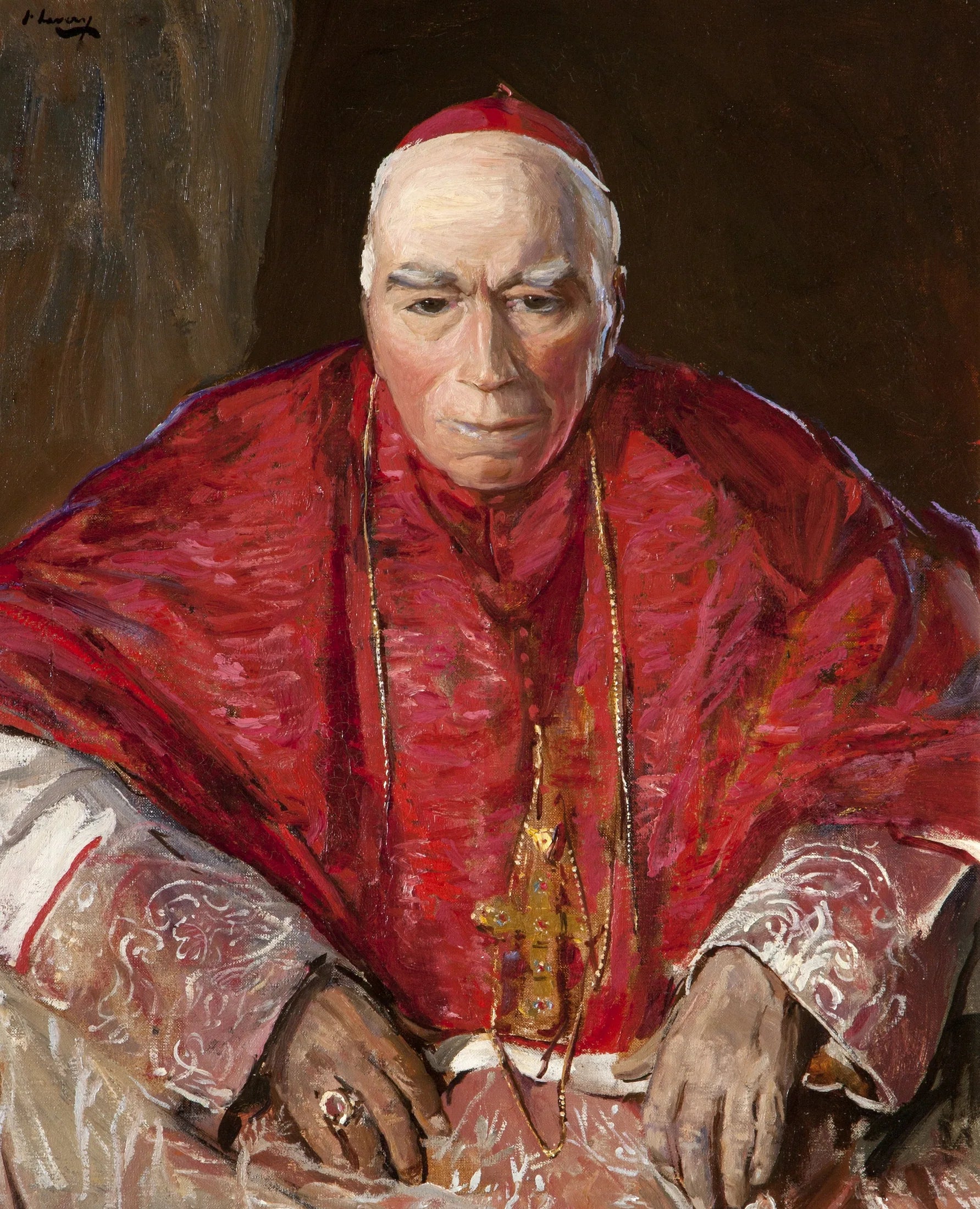 Son Éminence le Cardinal Logue (1840–1924) - John Lavery image 1 reproduction artisanale de tableau