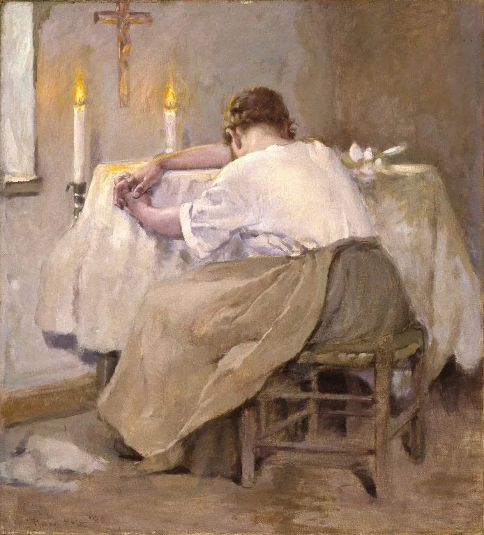 Son premier-né - Robert Lewis Reid image 1 reproduction de peinture à l’huile