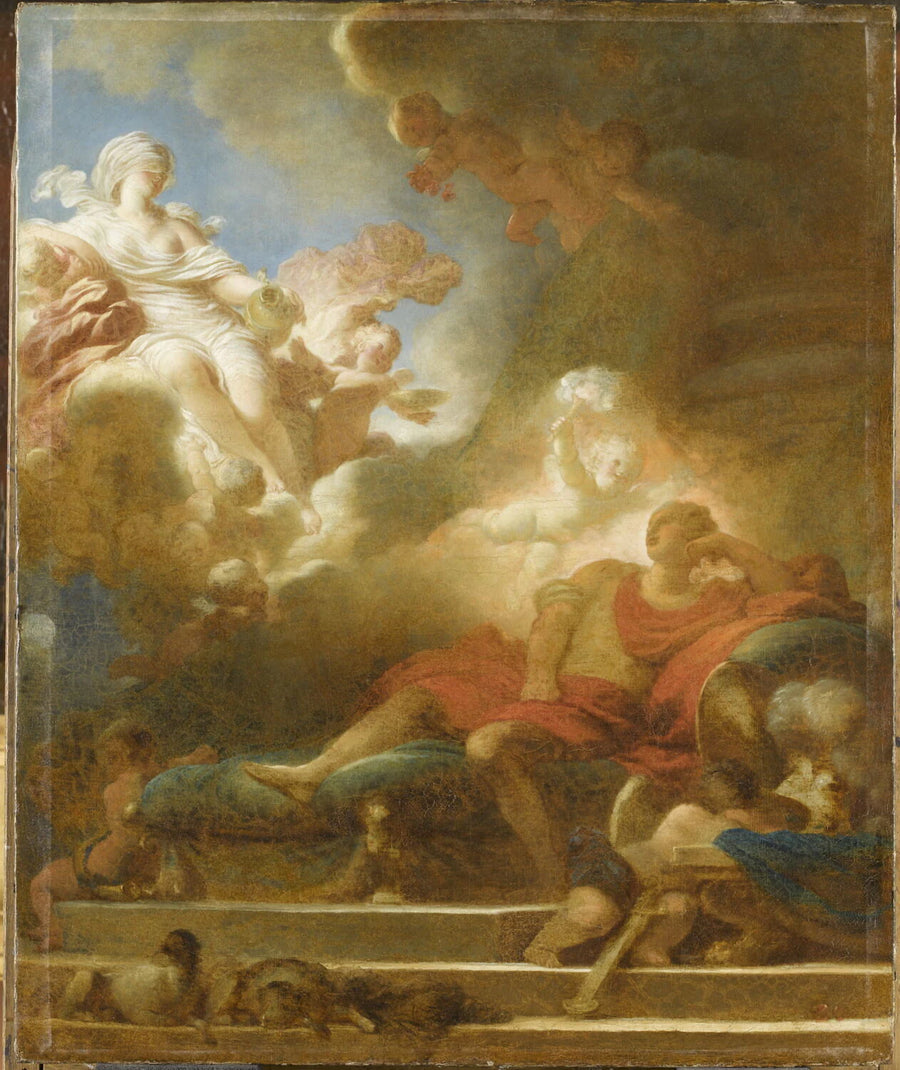 Le songe d'amour du guerrier - Jean-Honoré Fragonard