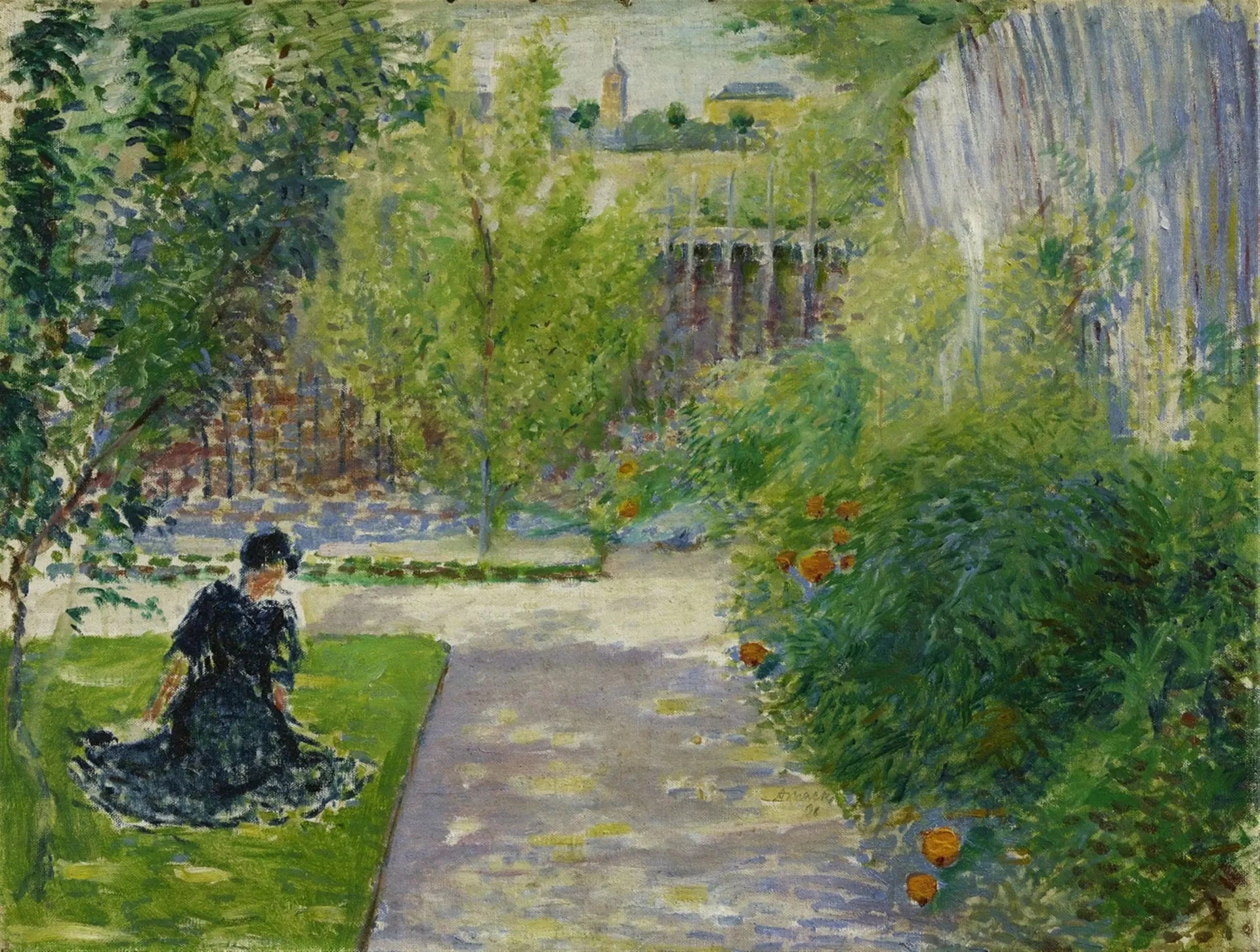 Sonniger Garten - August Macke image 1 copie peinte à la main à l’huile