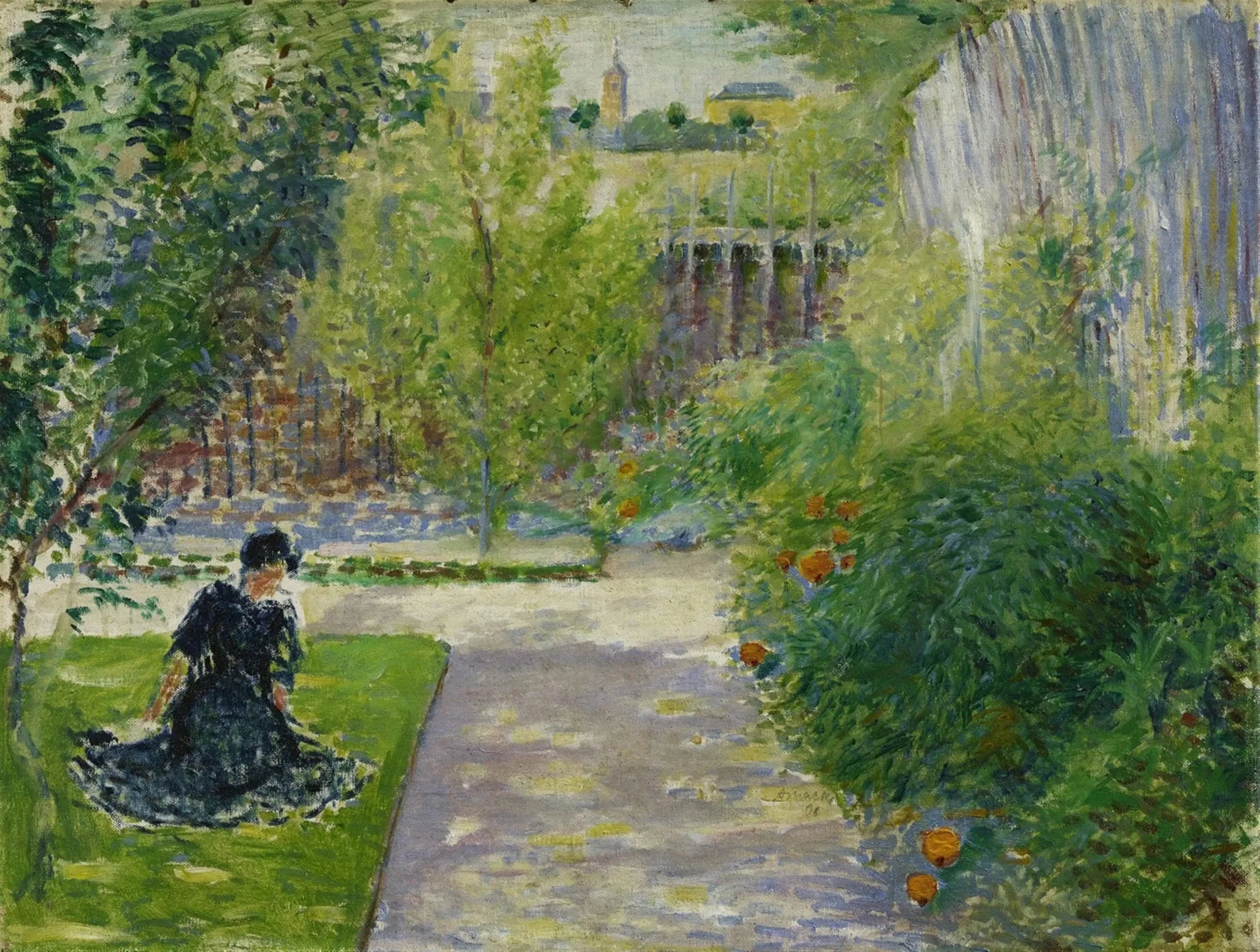 Sonniger Garten - August Macke image 1 copie peinte à la main à l’huile