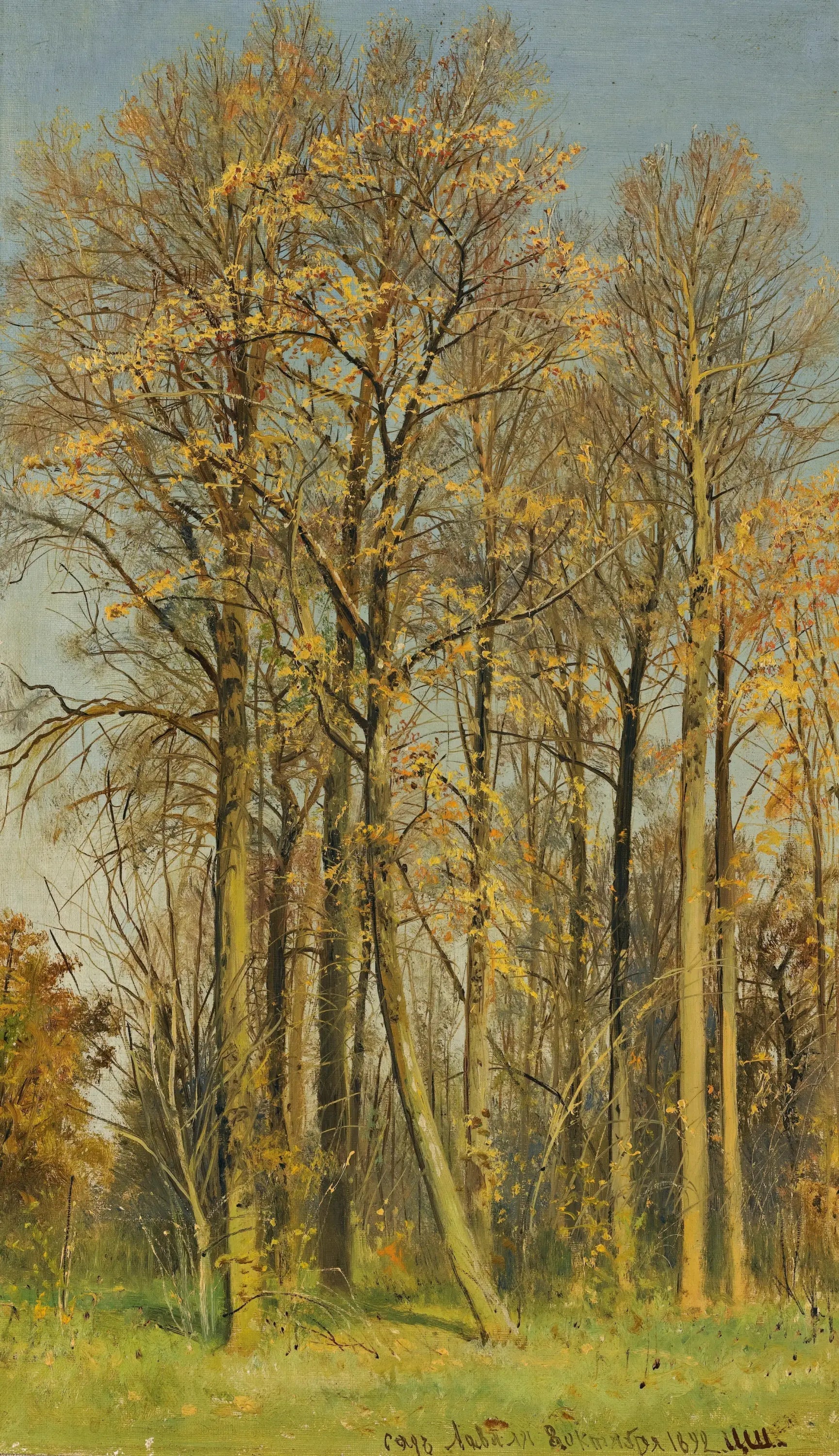 Sorbier des sorbiers en automne - Ivan Chichkine image 1 copie peinte à la main à l’huile
