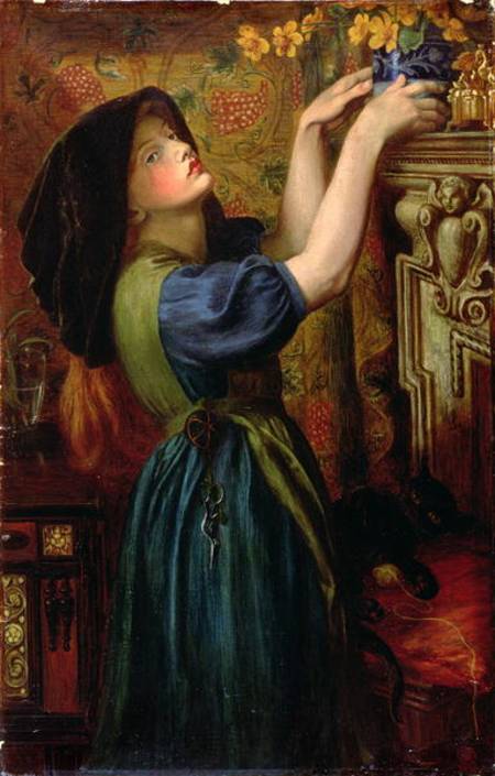 Soucis - Dante Gabriel Rossetti image 1 copie peinte à la main à l’huile