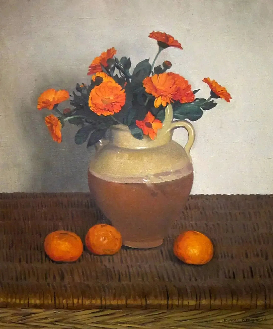 Soucis et mandarines - Félix Vallotton image 1 reproduction réalisée par Alpha Reproduction