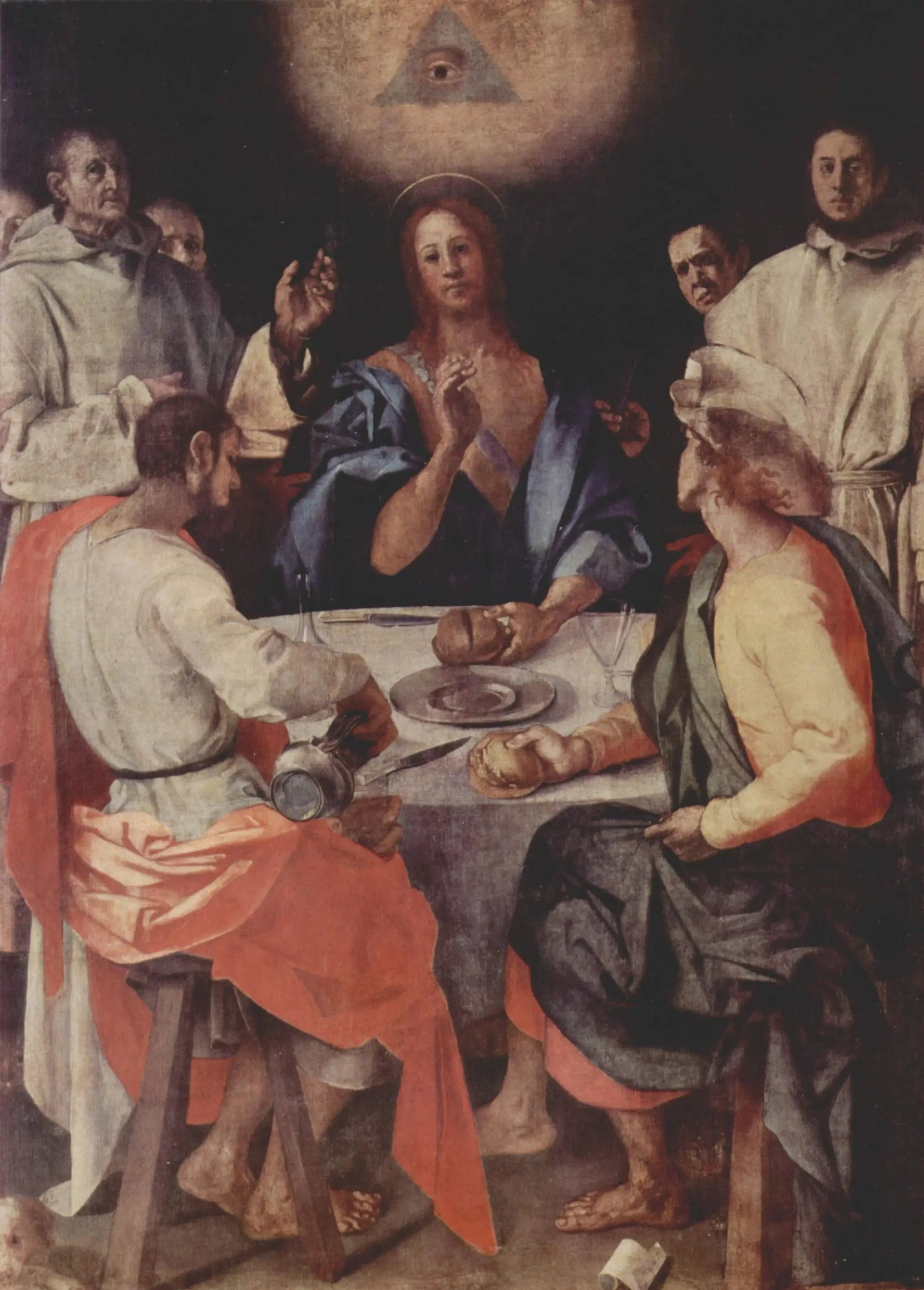 Souper à Emmaüs - Pontormo image 1 reproduction de peinture à l’huile