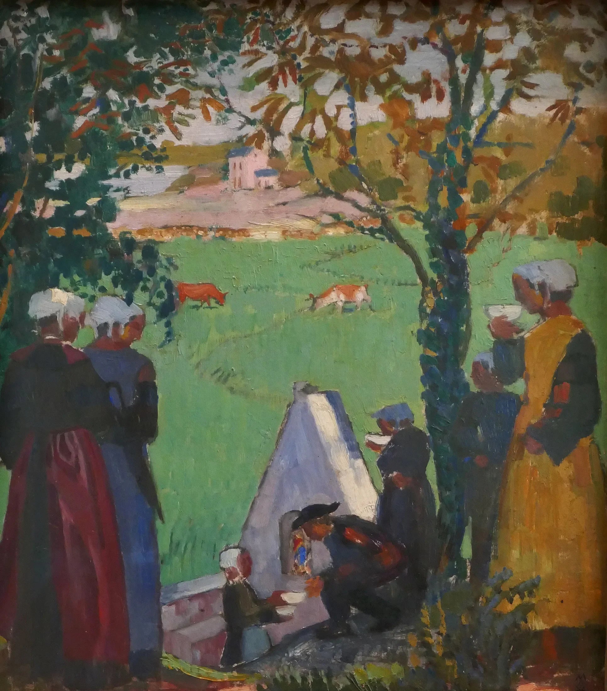 Source sacrée de Guidel - Maurice Denis image 1 copie de tableau peinte à la main