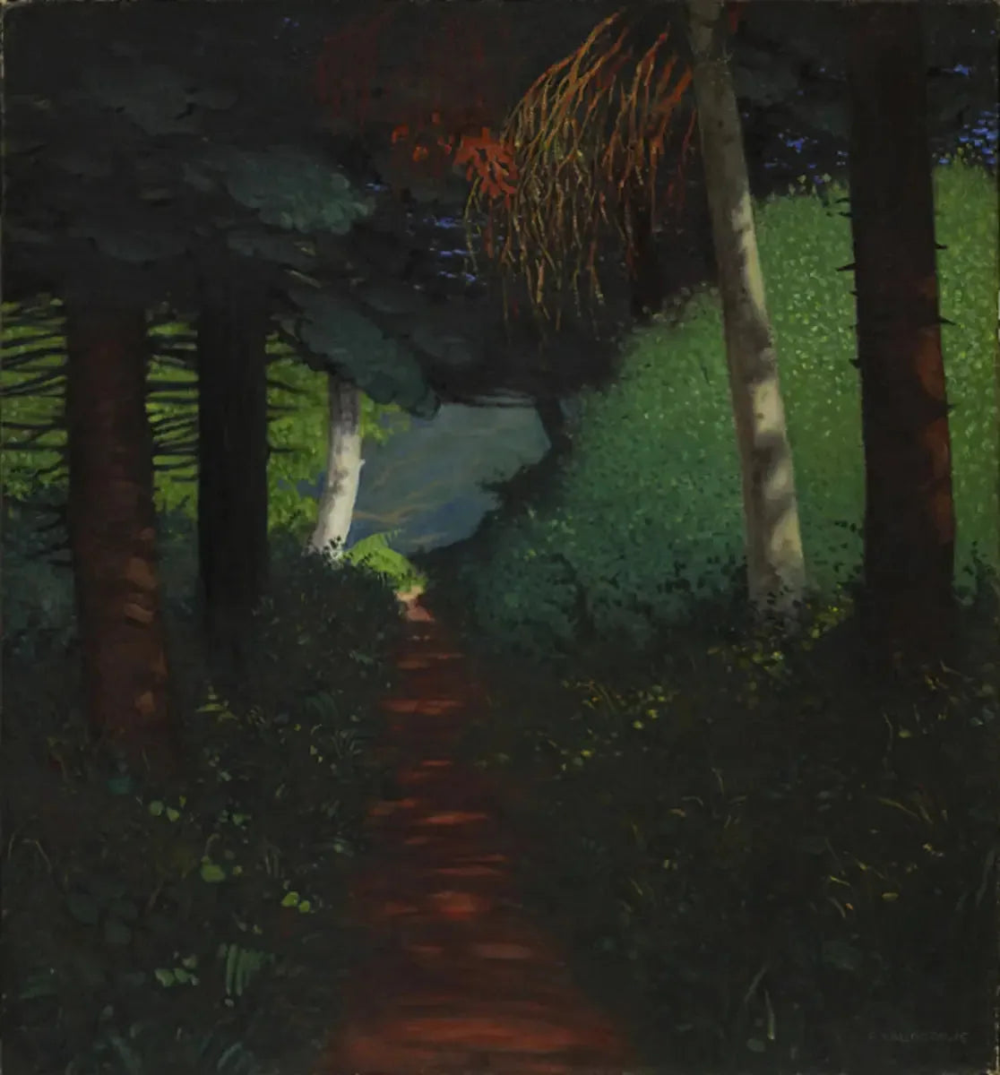 Sous-bois - Félix Vallotton image 1 copie peinte à la main à l’huile
