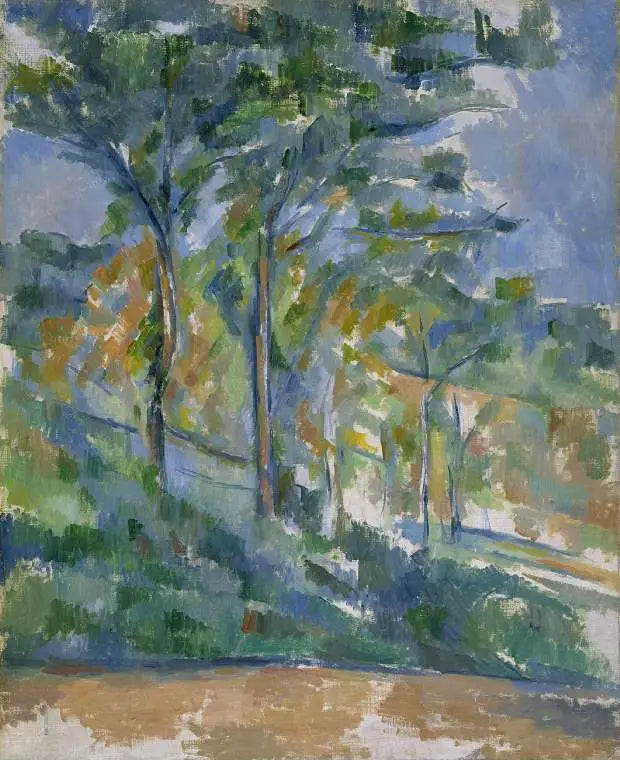 Sous-bois – La Forêt - Paul Cézanne image 1 copie de tableau peinte à la main