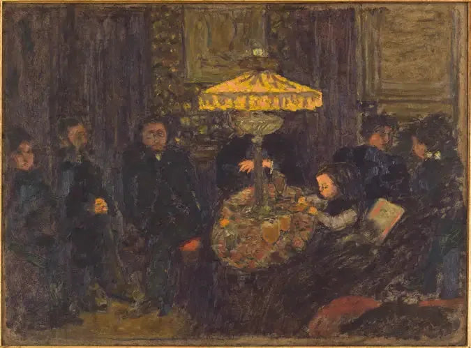 Sous la lampe - Pierre Bonnard