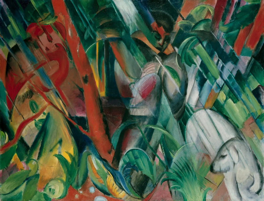 Sous la pluie - Franz Marc