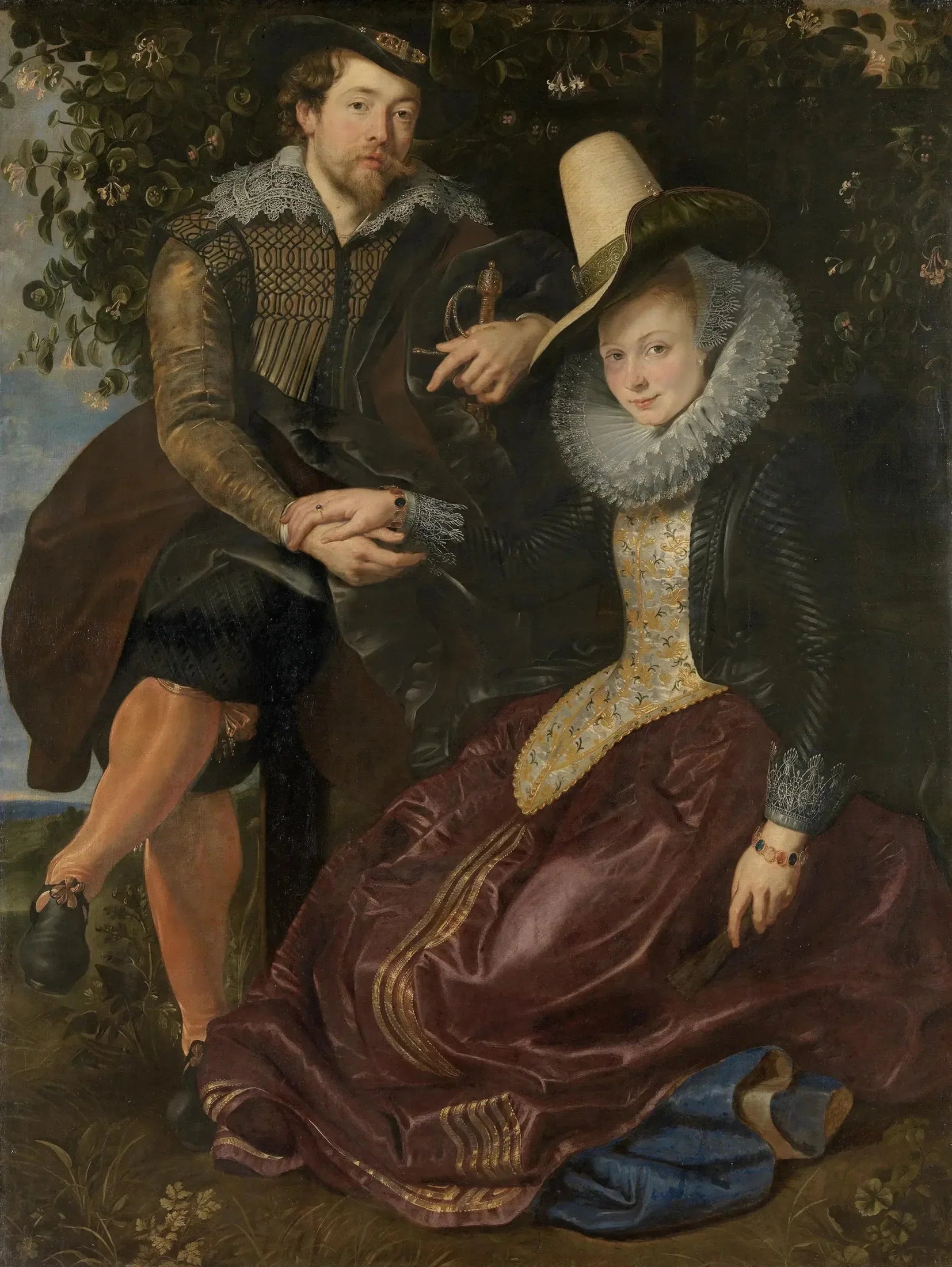Sous la tonnelle de chèvrefeuille - Peter Paul Rubens image 1 reproduction réalisée par Alpha Reproduction