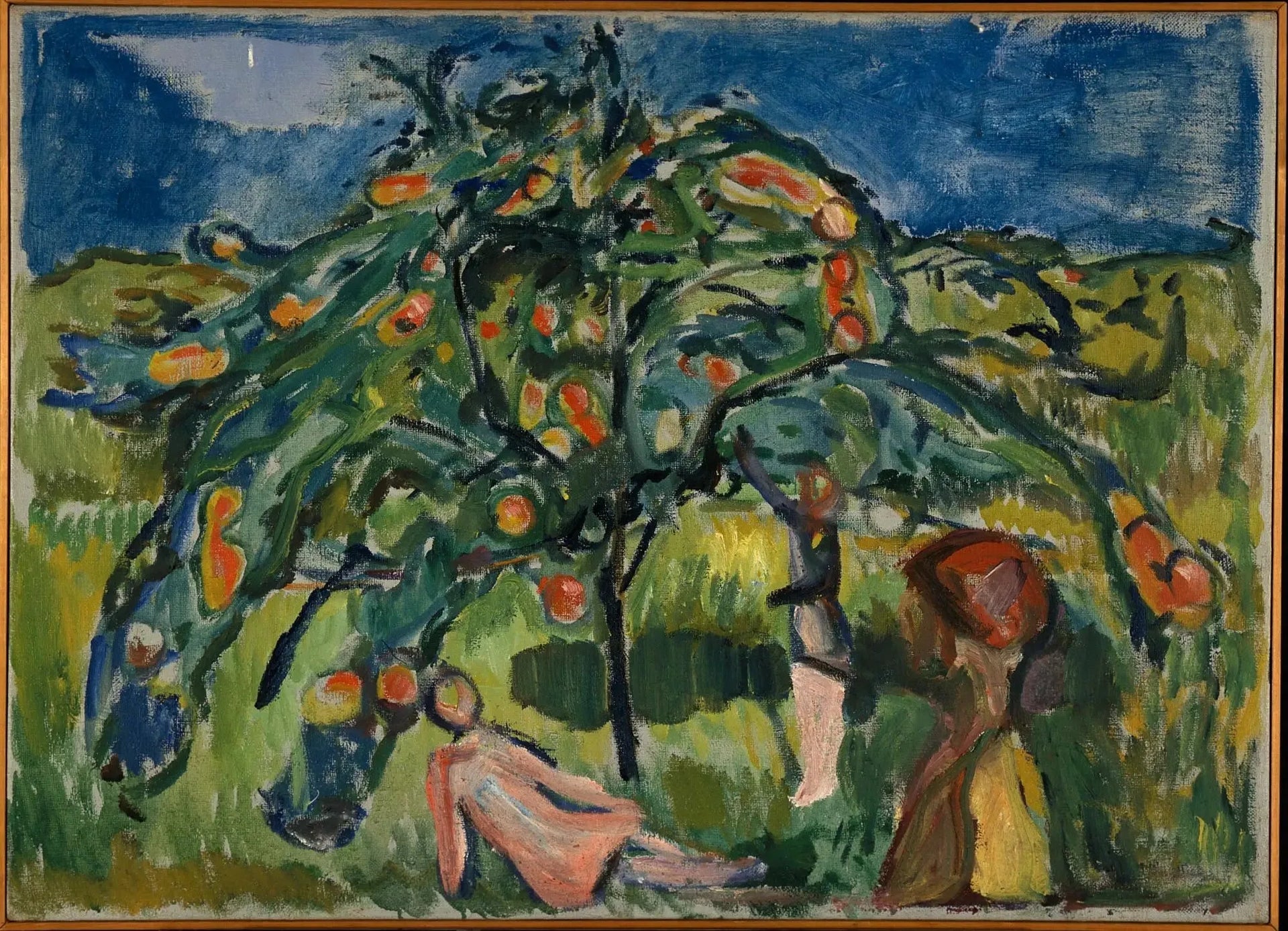 Sous le pommier - Edvard Munch image 1 copie de tableau peinte à la main
