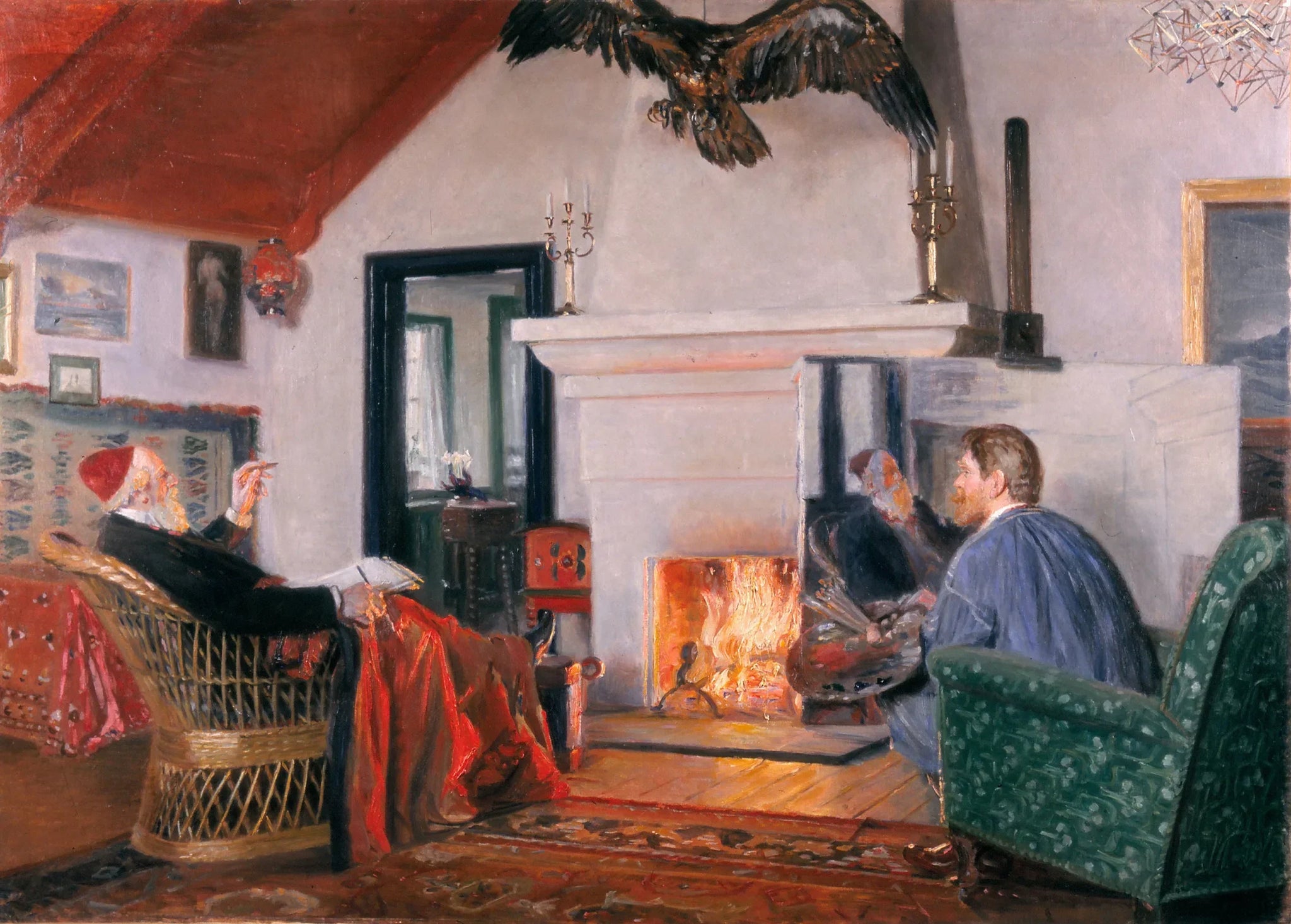 Sous le signe de l'aigle. - Michael Peter Ancher image 1 reproduction artisanale de tableau