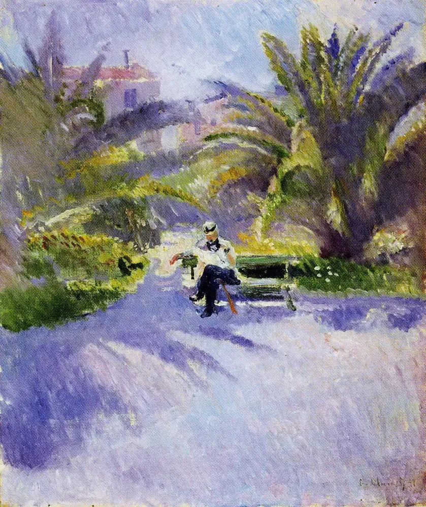 Sous les palmiers à Nice - Edvard Munch