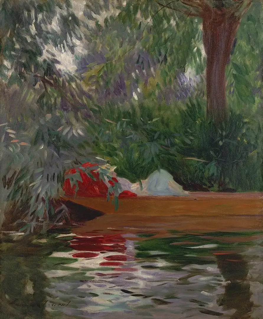 Sous les saules - John Singer Sargent image 1 tableau peint à l’huile sur toile