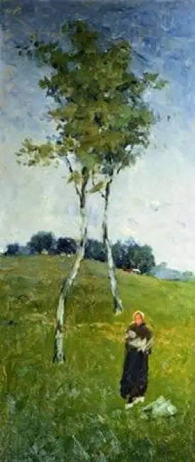 Sous un ciel français - William Merritt Chase image 1 copie de tableau peinte à la main