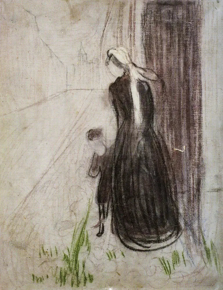 Souvenir d'enfance - Edvard Munch image 1 copie peinte à la main à l’huile