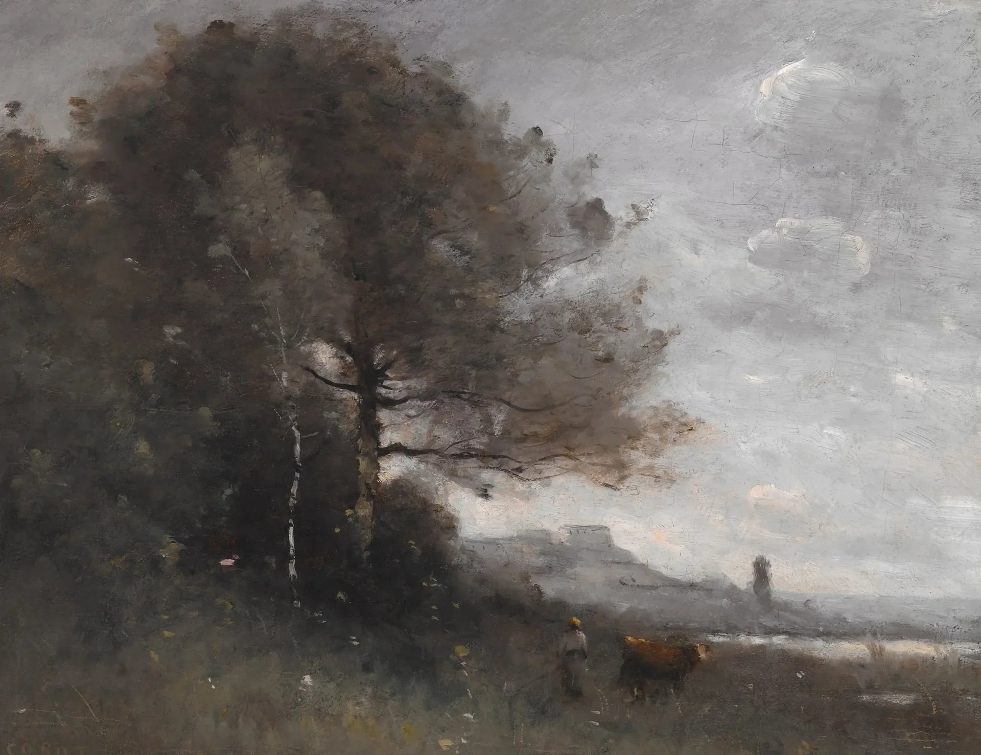 Souvenir d'Italie - Jean-Baptiste Camille Corot image 1 reproduction réalisée par Alpha Reproduction