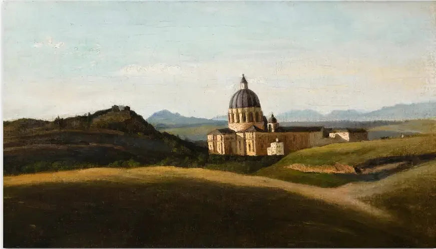Souvenir d'Italie - Le Vatican et Saint-Pierre-Hors-les-Murs - Jean-Baptiste Camille Corot image 1 reproduction réalisée par Alpha Reproduction