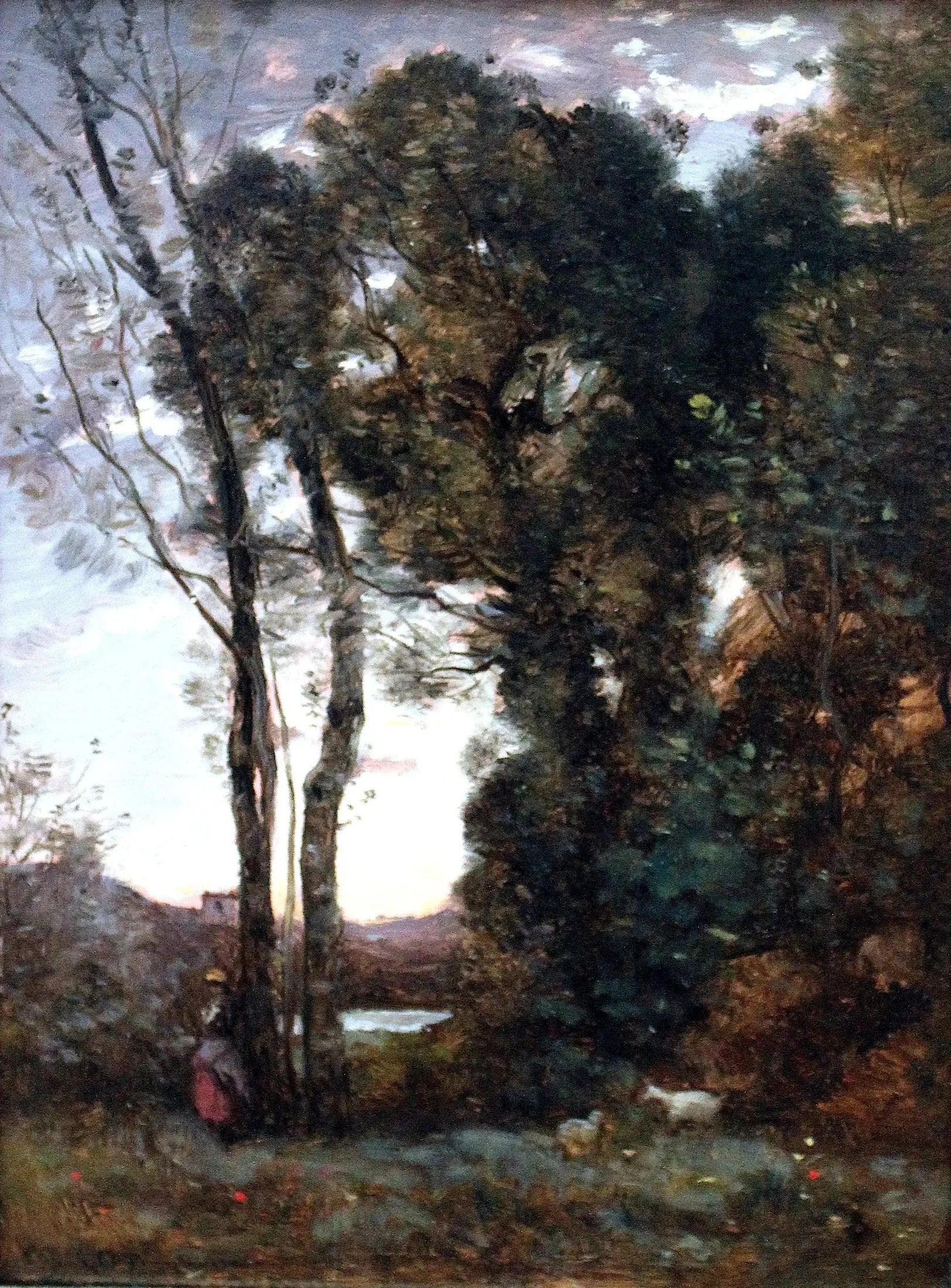 Souvenir de Dardagny - Jean-Baptiste Camille Corot image 1 tableau peint à l’huile sur toile