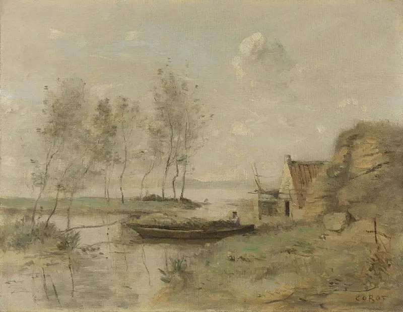 Souvenir de Palluel - Jean-Baptiste Camille Corot image 1 reproduction de peinture à l’huile