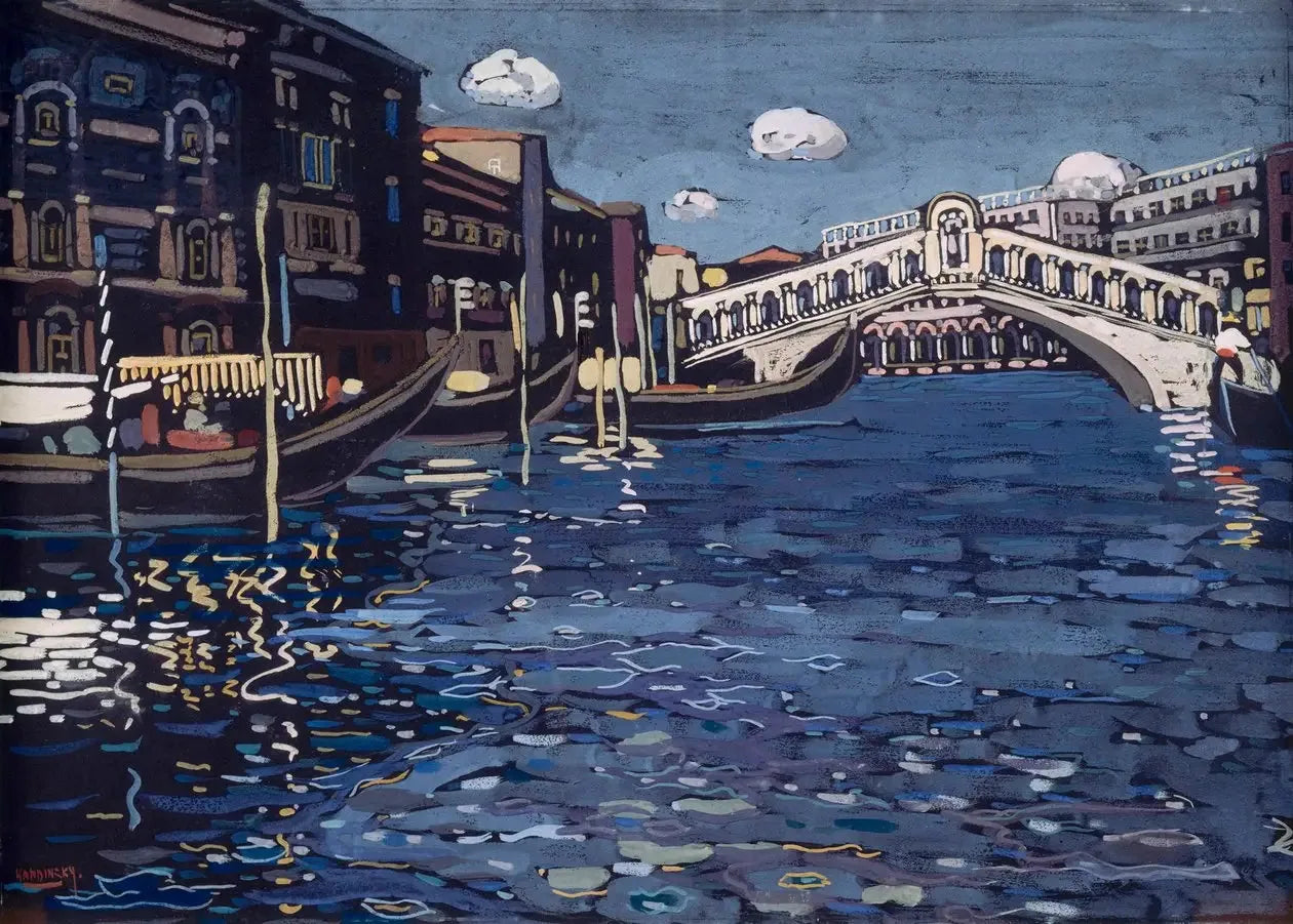 Souvenir de Venise 4 (Pont du Rialto) - Vassily Kandinsky image 1 copie de tableau peinte à la main