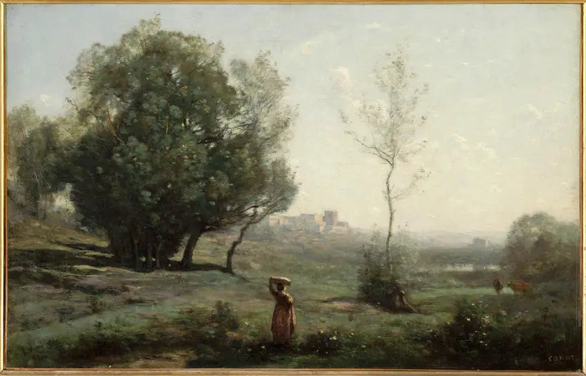 Souvenir des Landes - Jean-Baptiste Camille Corot image 1 reproduction réalisée par Alpha Reproduction